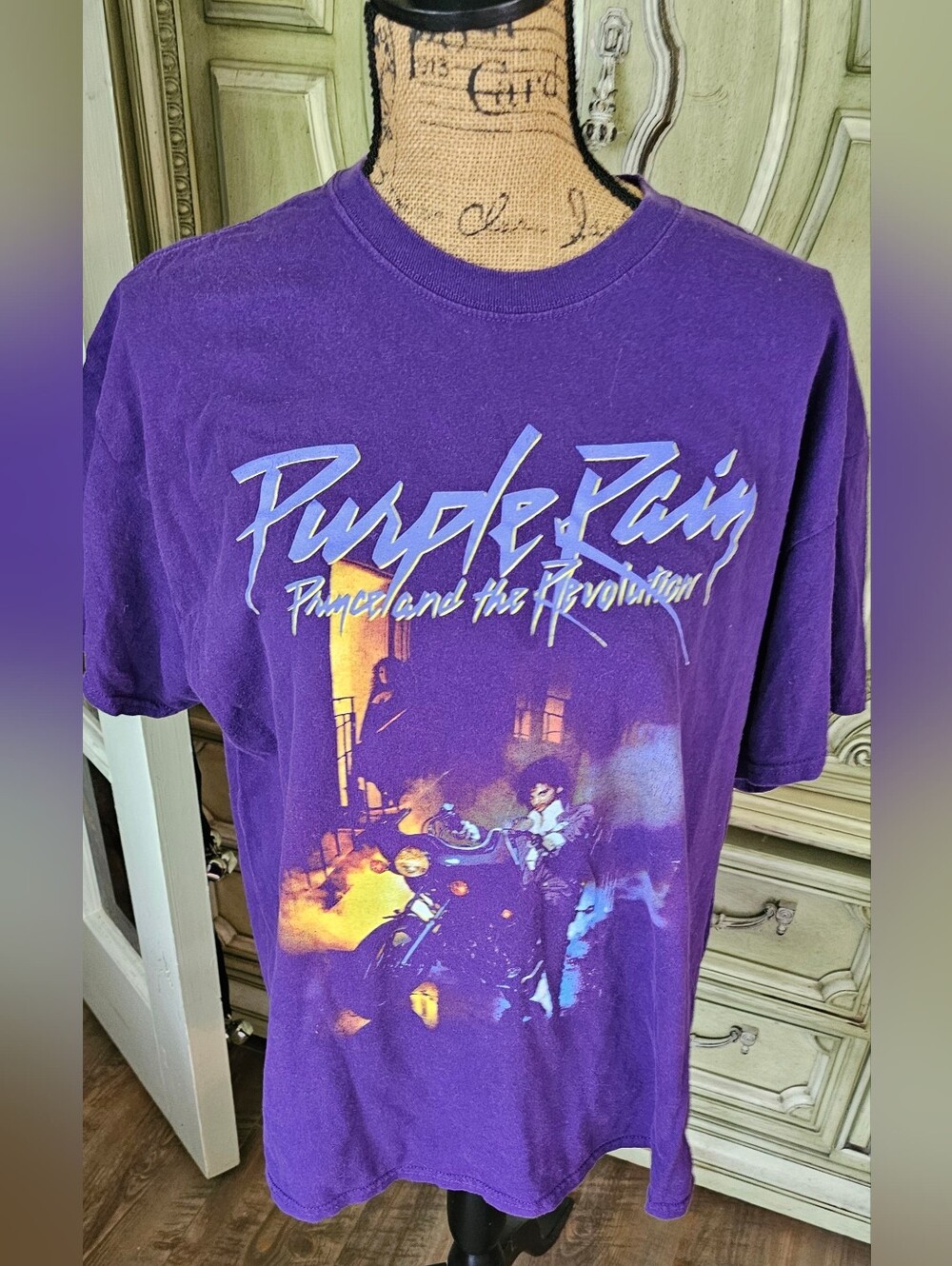 PRINCE Purple Rain Album Cover T-Shirt (XL)